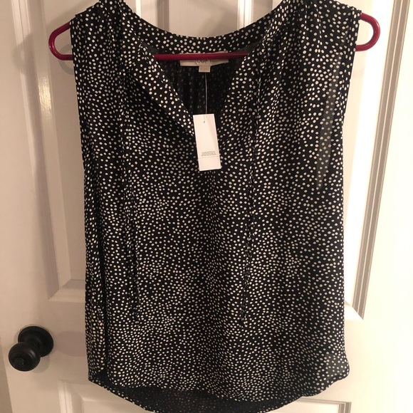 Polka Dot Work Tank Top - Picture 1 of 3
